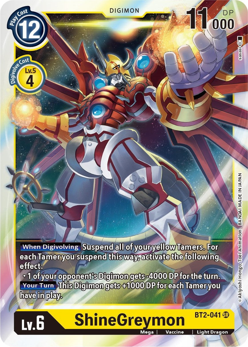 ShineGreymon (2041) [BT01-03] - Digimon Card Game Single