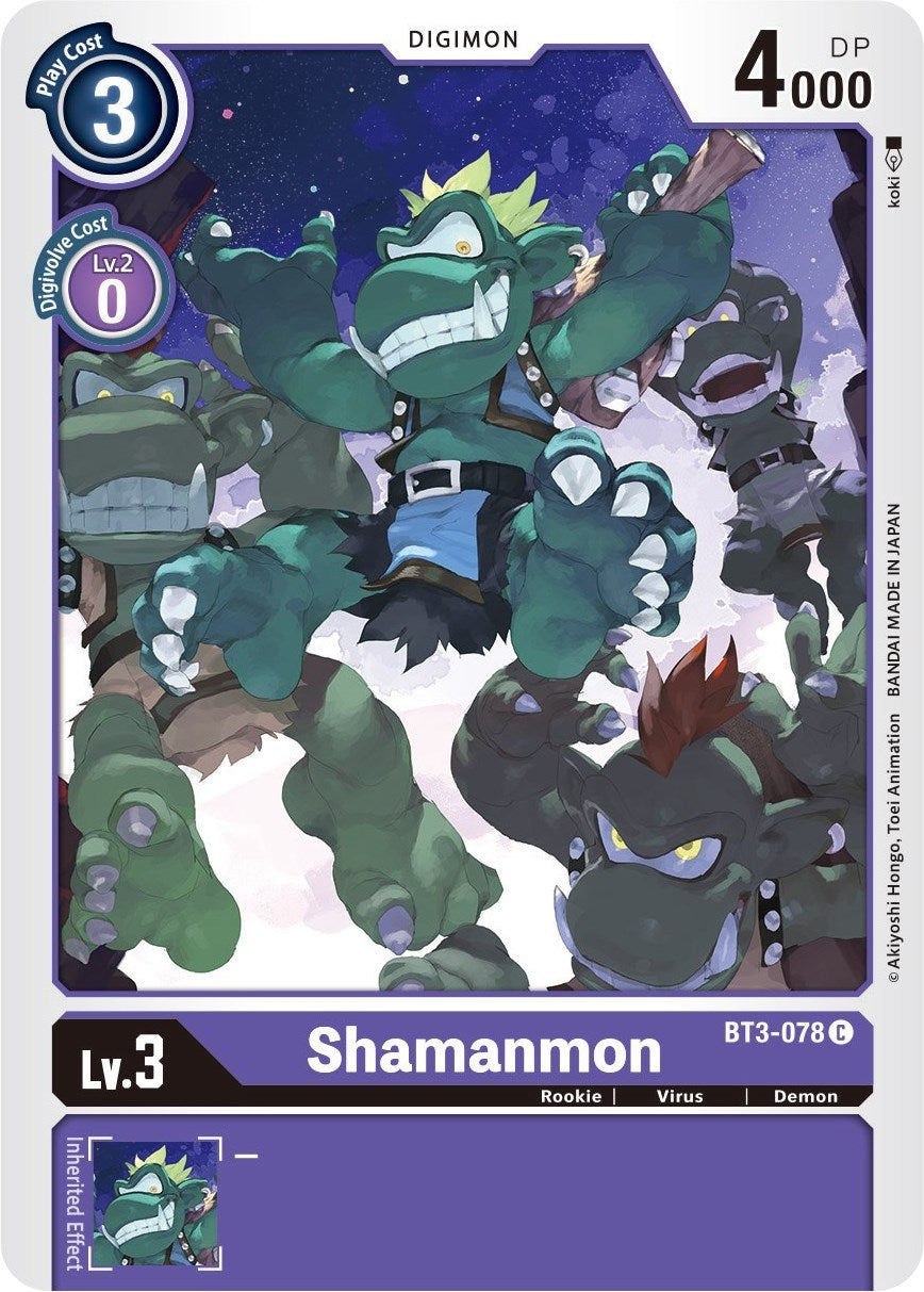 Shamanmon (3078) [BT01-03] - Digimon Card Game Single