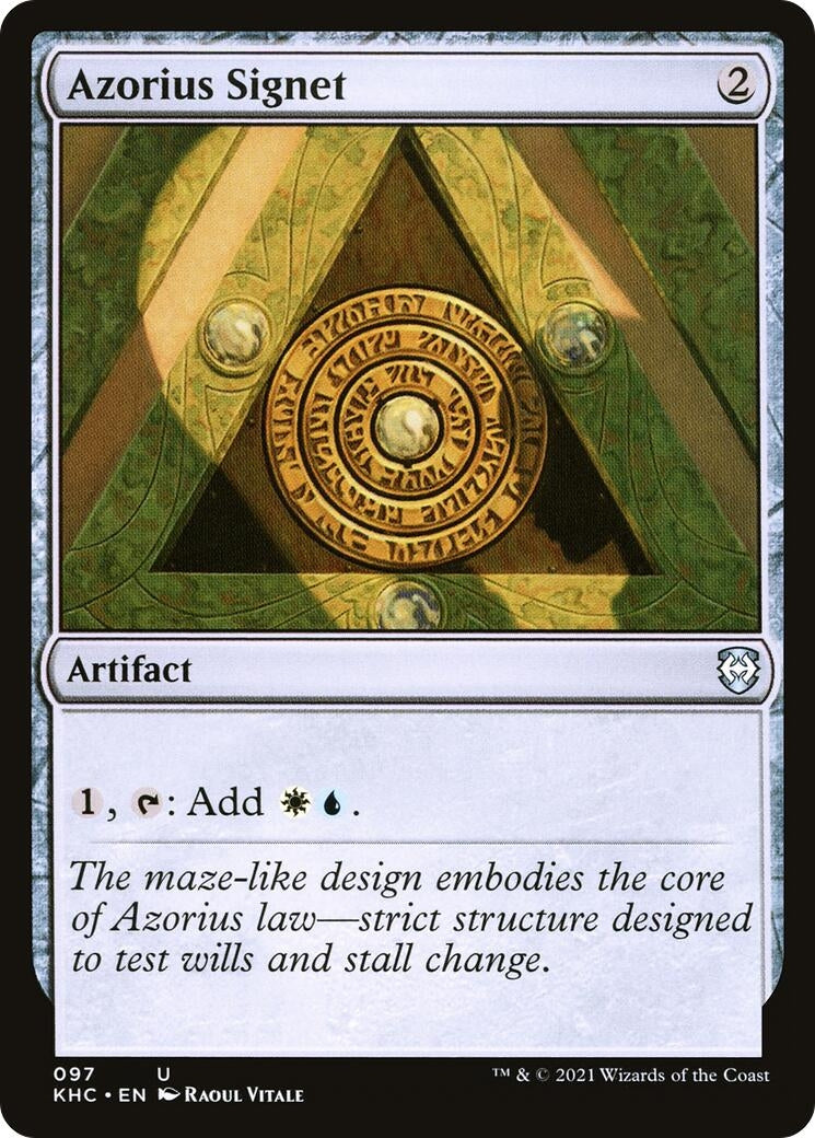 Image for Azorius Signet (97) (Kaldheim) - Magic: The Gathering