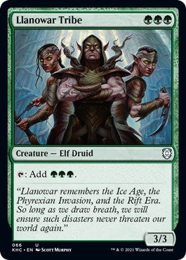 Llanowar Tribe (66) [KHC] - MTG Single