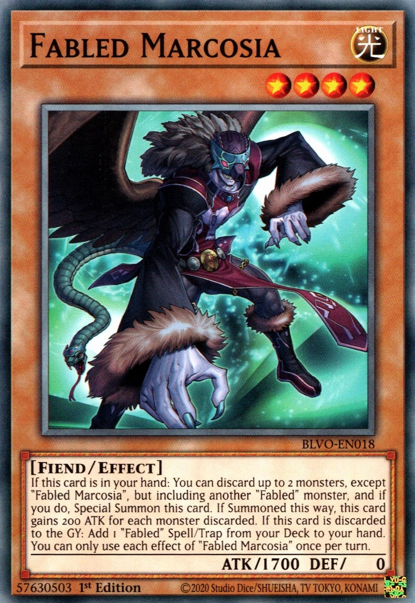 Fabled Marcosia (18) (BLVO) - YuGiOh Single