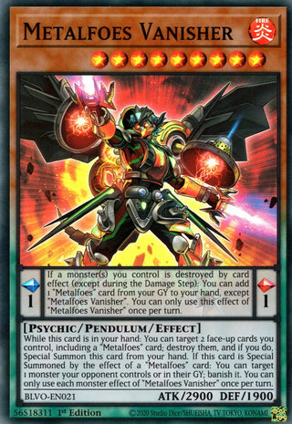 Metalfoes Vanisher (21) (BLVO) - YuGiOh Single