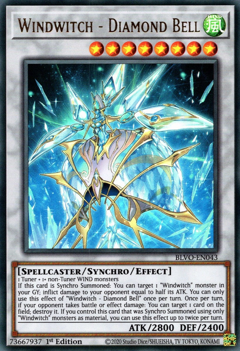 Windwitch - Diamond Bell (43) (BLVO) - YuGiOh Single