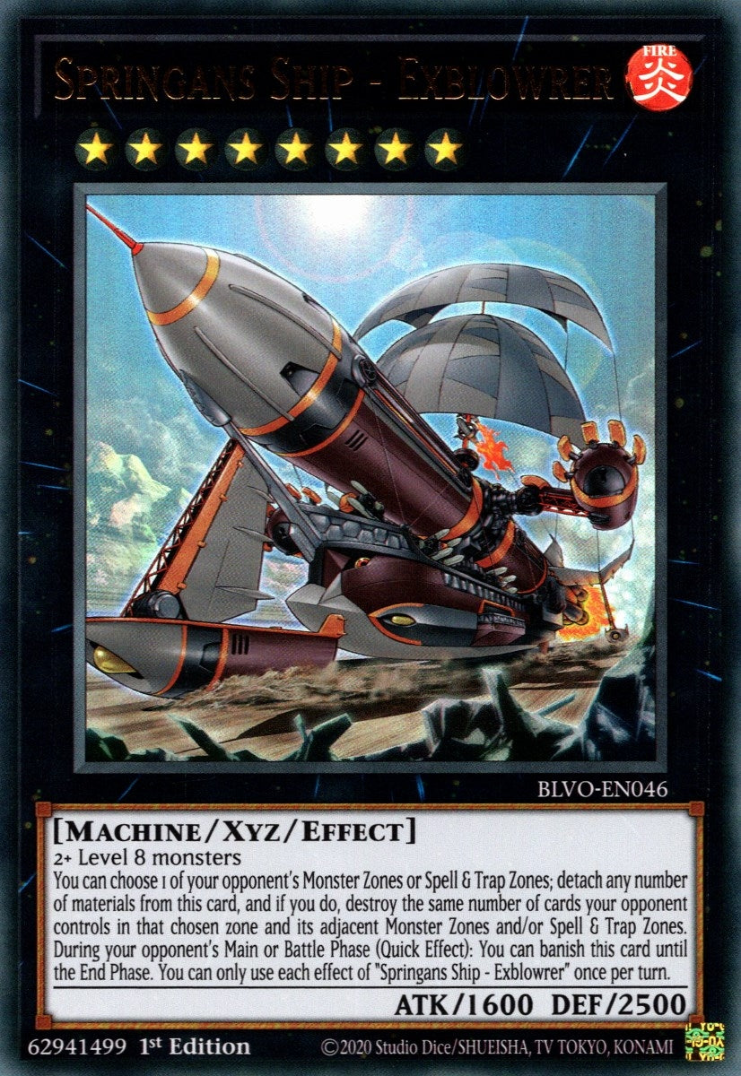Springans Ship - Exblowrer (46) (BLVO) - YuGiOh Single
