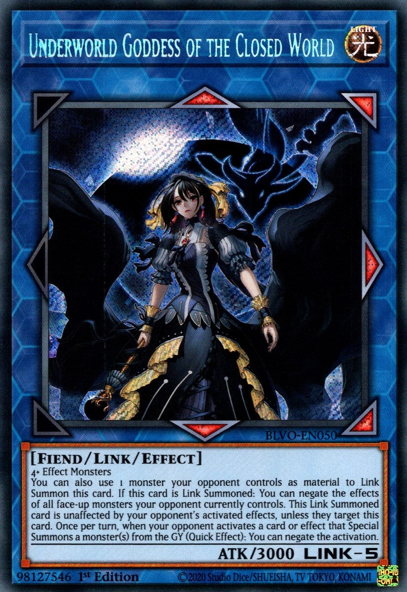 Underworld Goddess of the Closed World (50) (BLVO) - YuGiOh Single