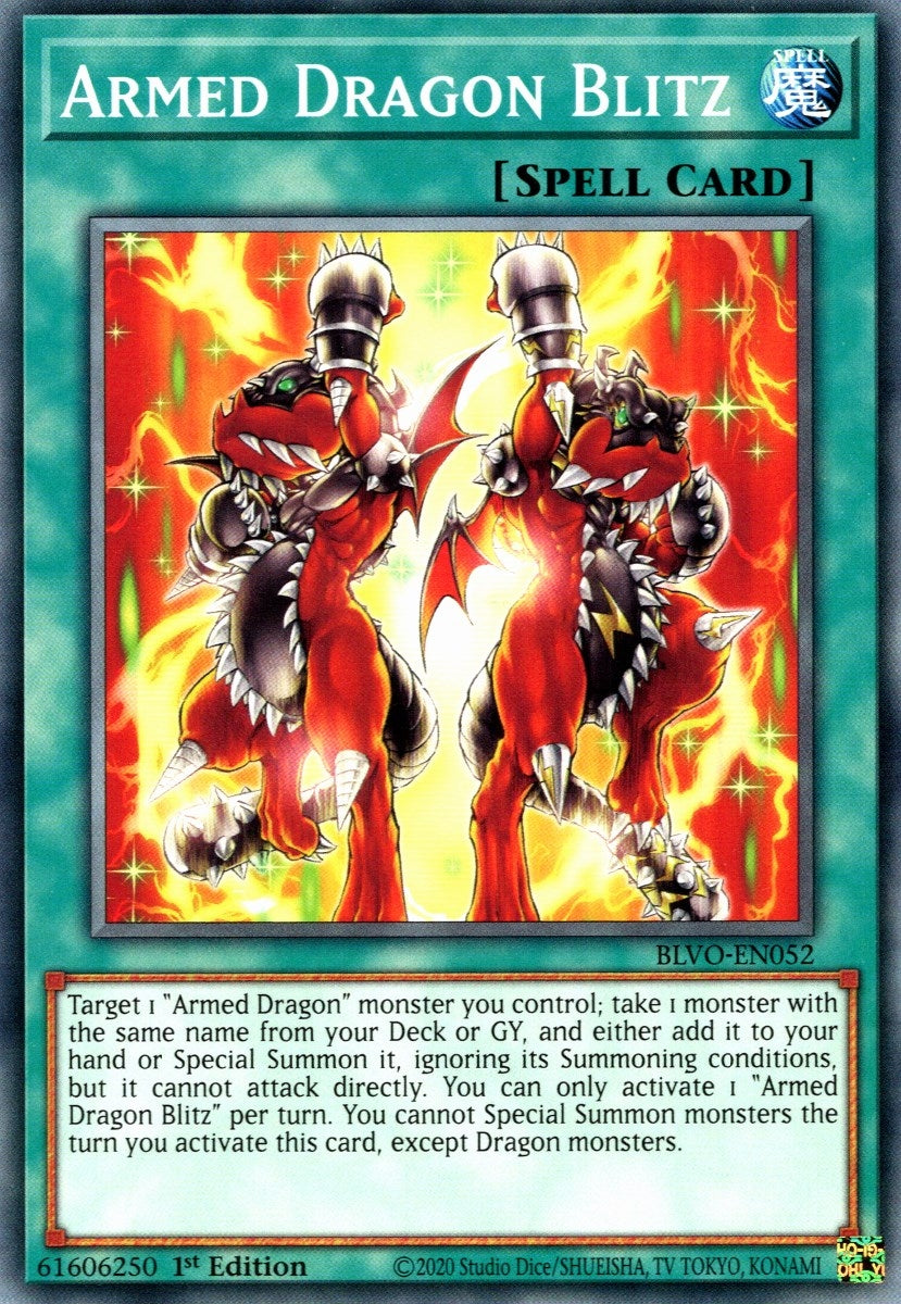 Armed Dragon Blitz (52) (BLVO) - YuGiOh Single