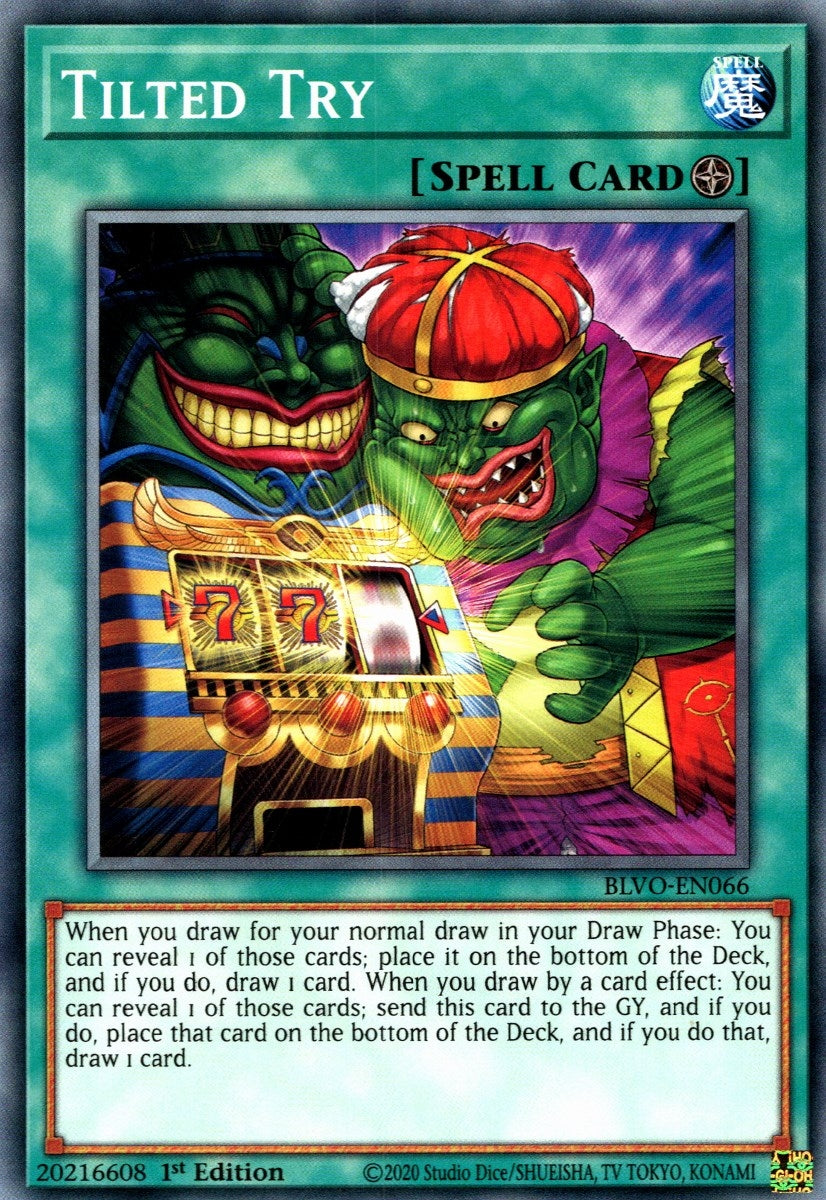 Tilted Try (66) (BLVO) - YuGiOh Single