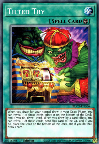 Tilted Try (66) (BLVO) - YuGiOh Single