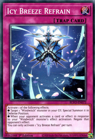 Icy Breeze Refrain (72) (BLVO) - YuGiOh Single