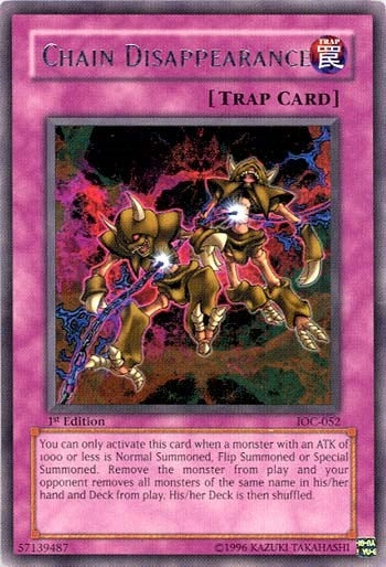 Chain Disappearance (52) - YuGiOh Single