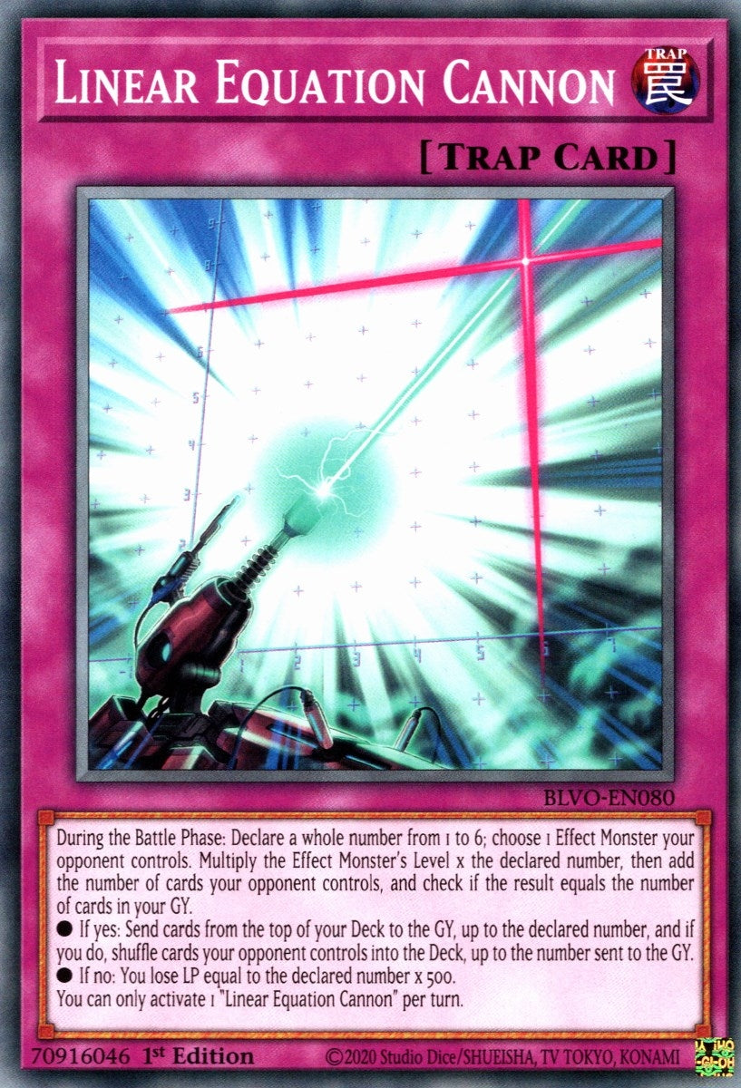 Linear Equation Cannon (80) (BLVO) - YuGiOh Single