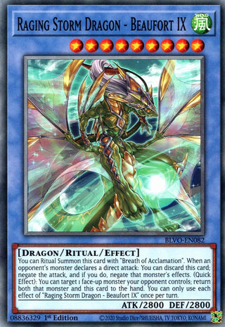 Raging Storm Dragon - Beaufort IX (82) (BLVO) - YuGiOh Single