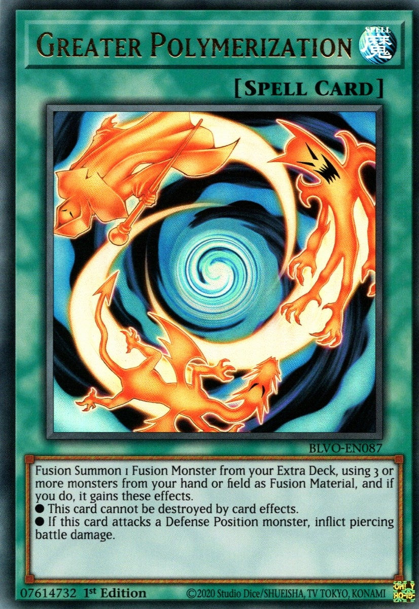 Greater Polymerization (87) (BLVO) - YuGiOh Single