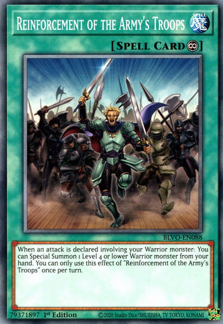 Reinforcement of the Army’s Troops (88) (BLVO) - YuGiOh Single