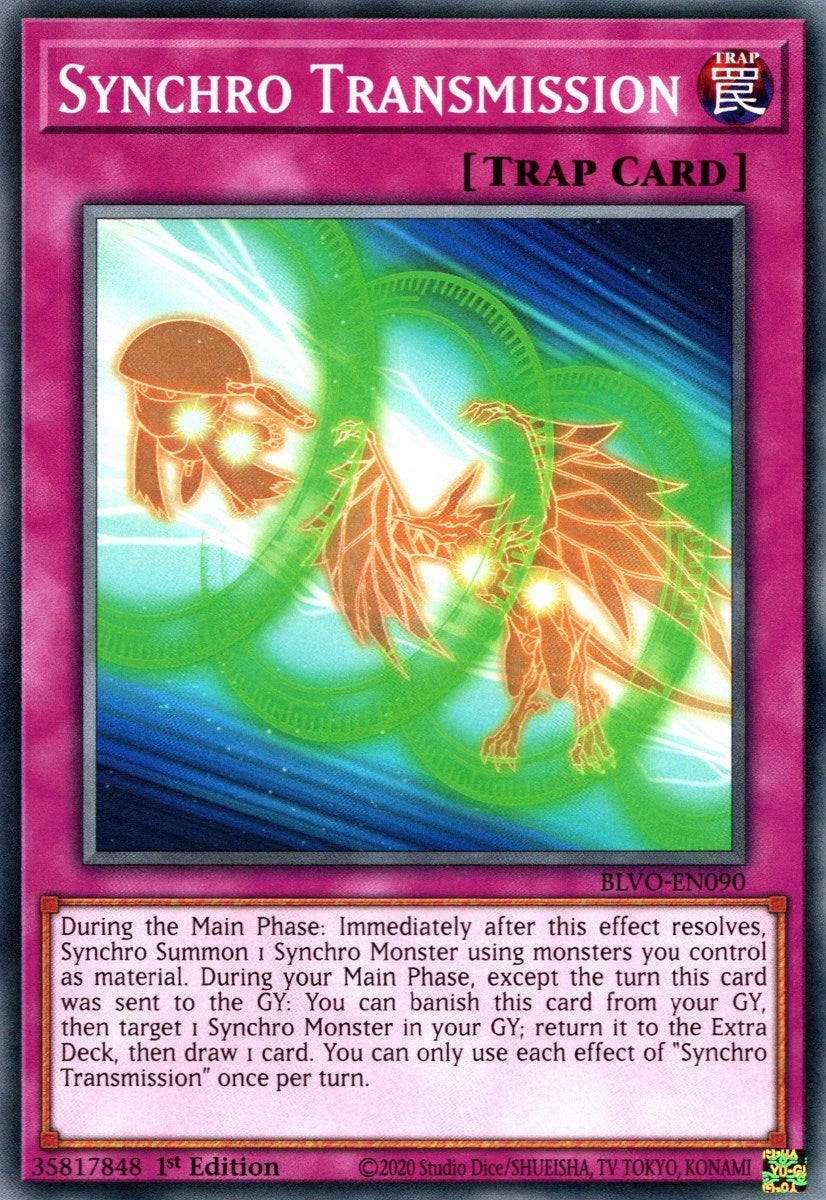 Synchro Transmission (90) (BLVO) - YuGiOh Single