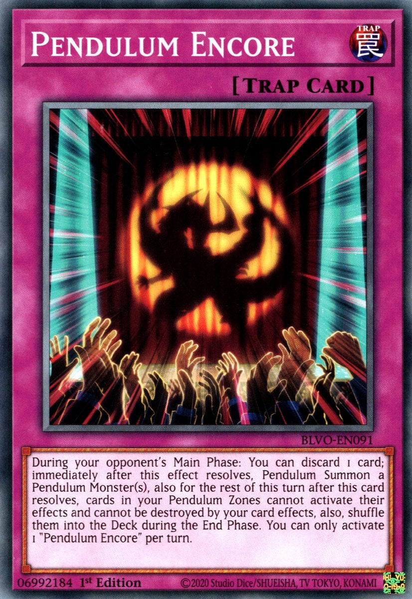 Pendulum Encore (91) (BLVO) - YuGiOh Single