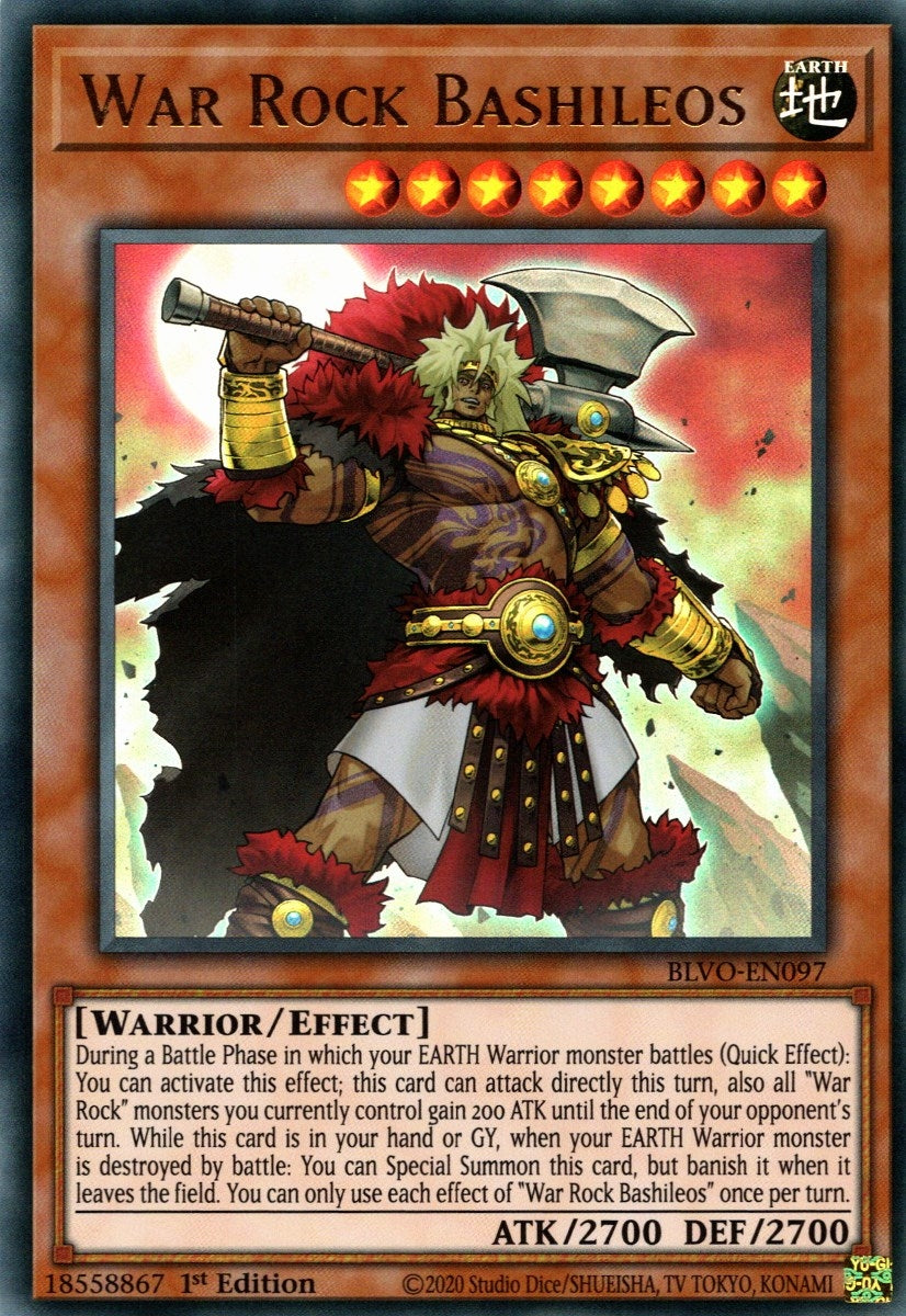 War Rock Bashileos (97) (BLVO) - YuGiOh Single