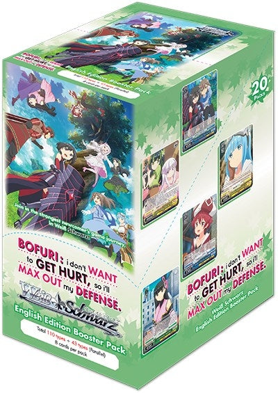 BOFURI: I Don’t Want to Get Hurt so I’ll Max Out My Defense Booster Box [BFR/S78] - Weiss Schwarz Sealed