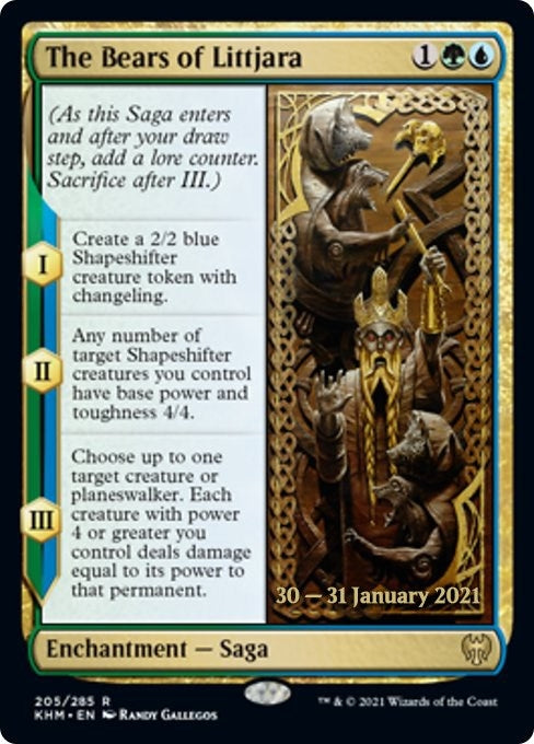 The Bears of Littjara (205) [PRE] - MTG Single