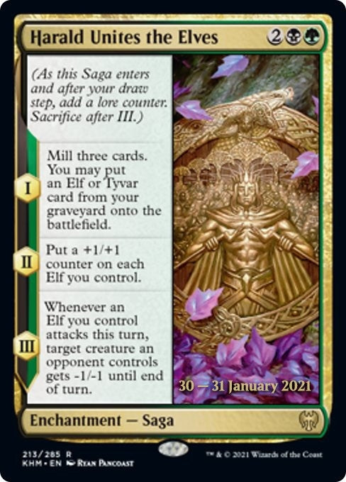 Harald Unites the Elves (213) [PRE] - MTG Single