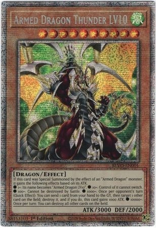 Armed Dragon Thunder LV10 (Starlight Rare) (1) (BLVO) - YuGiOh Single