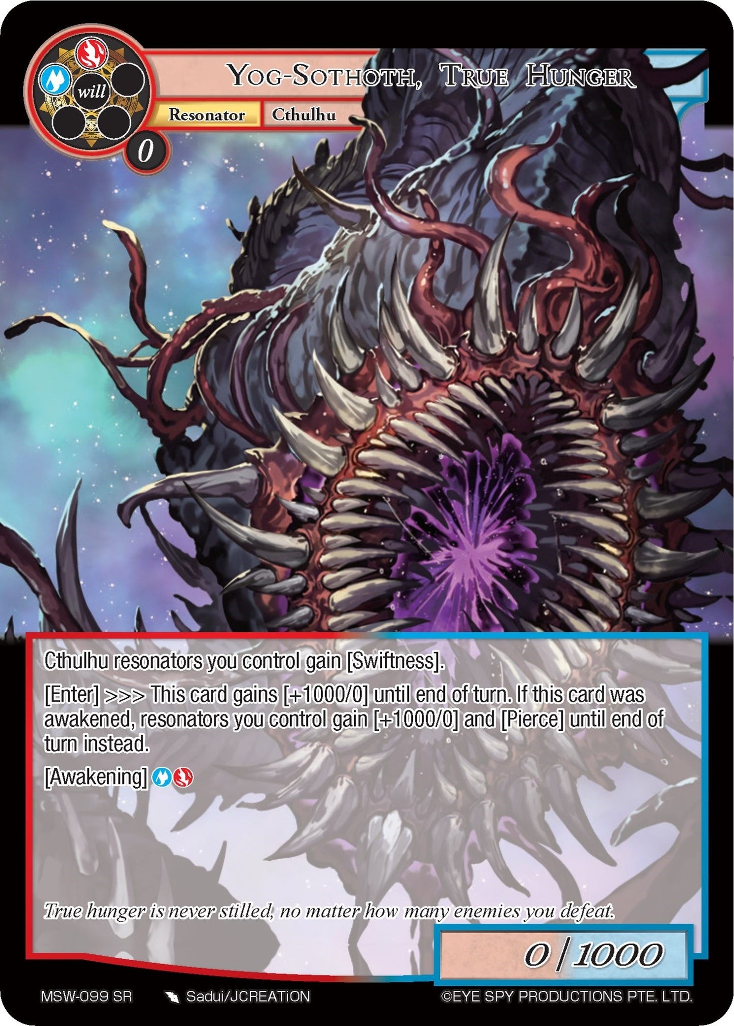 Yog-Sothoth True Hunger (99) [MSW] - Force of Will Single