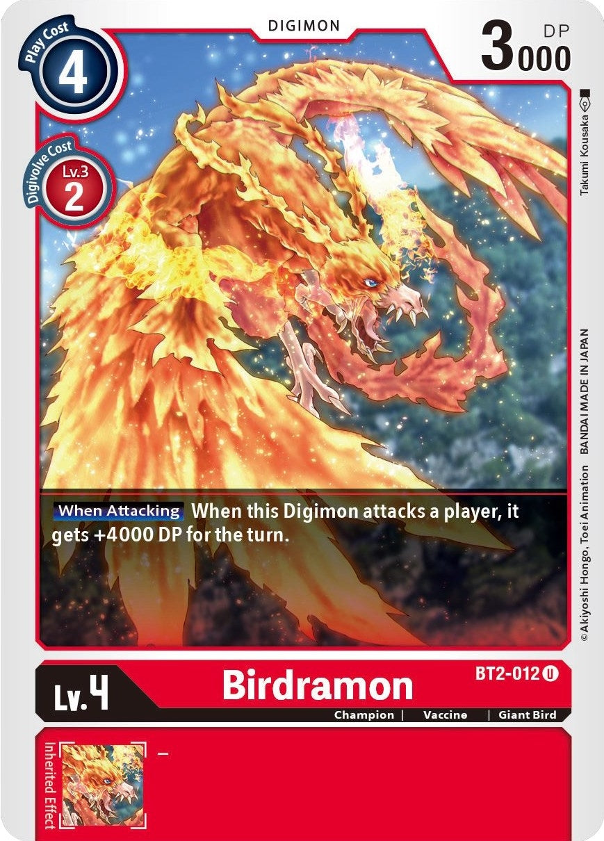 Birdramon - BT2-012 (2012) [BT01-03] - Digimon Card Game Single