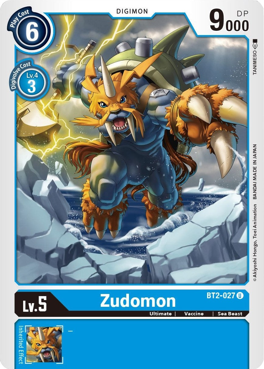 Zudomon - BT2-027 (2027) [BT01-03] - Digimon Card Game Single