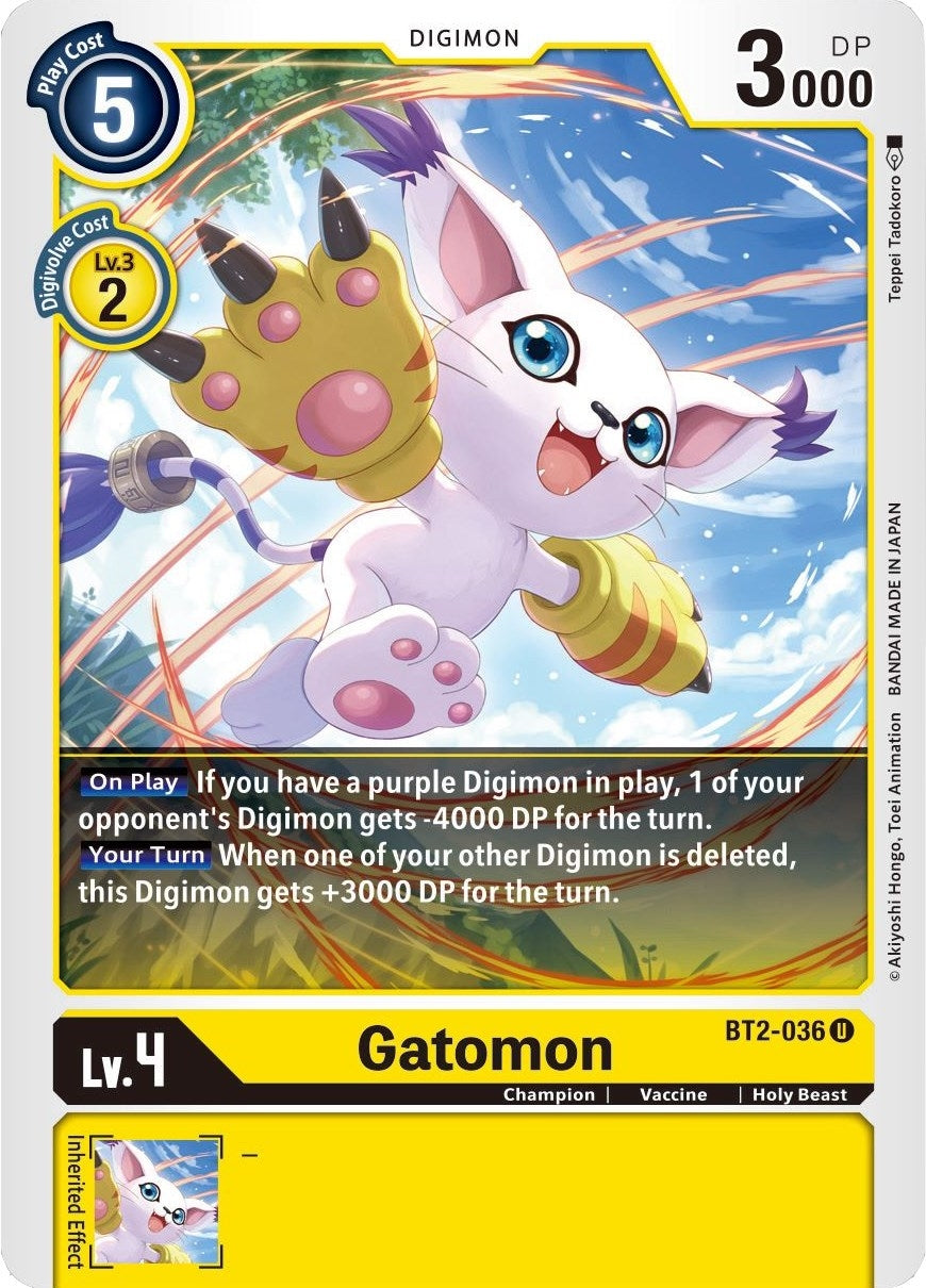 Gatomon - BT2-036 (2036) [BT01-03] - Digimon Card Game Single