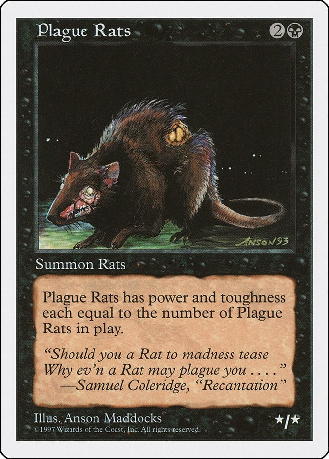 Plague Rats [5ED] - MTG Single