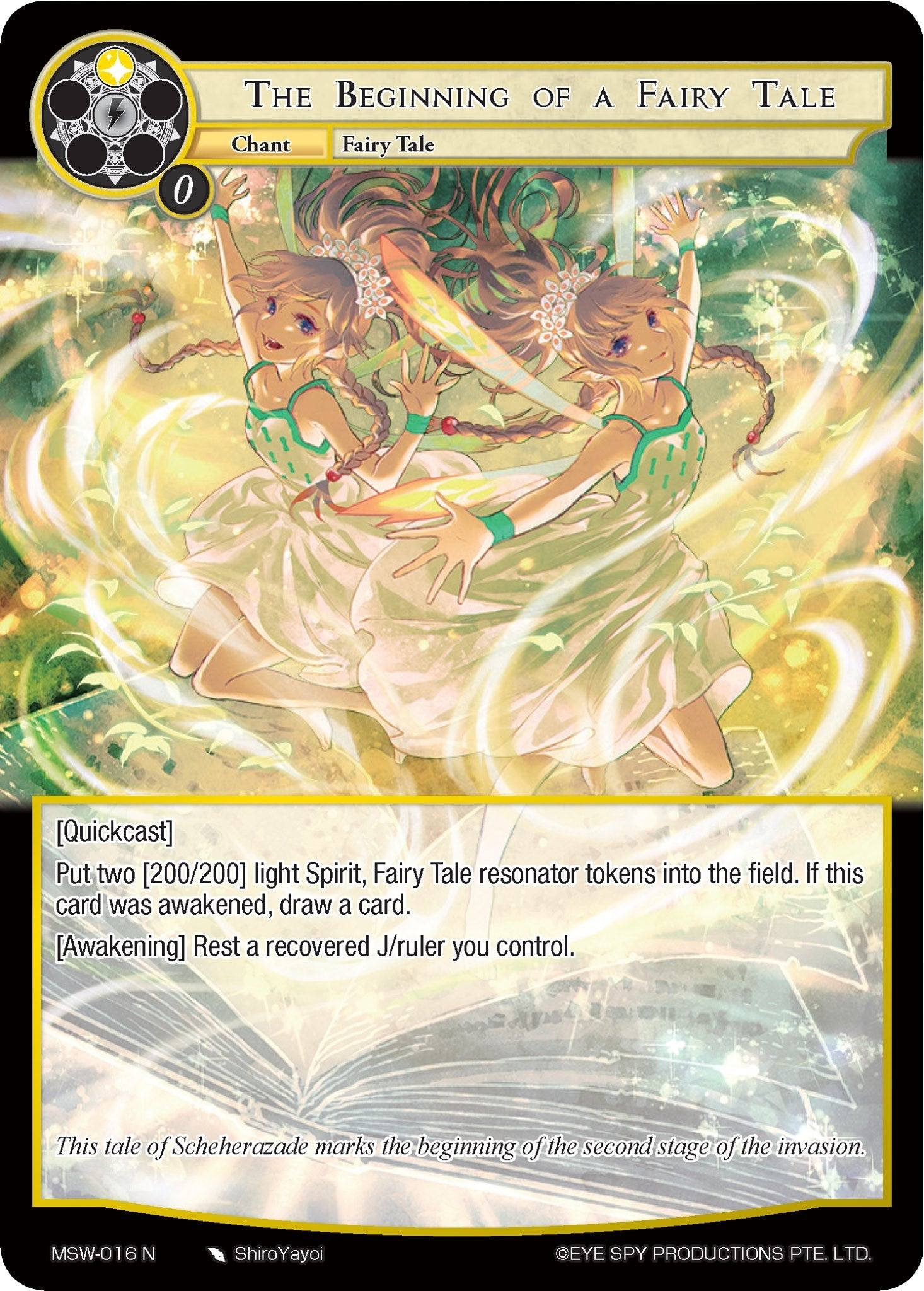 The Beginning of a Fairy Tale (16) [MSW] - Force of Will Single
