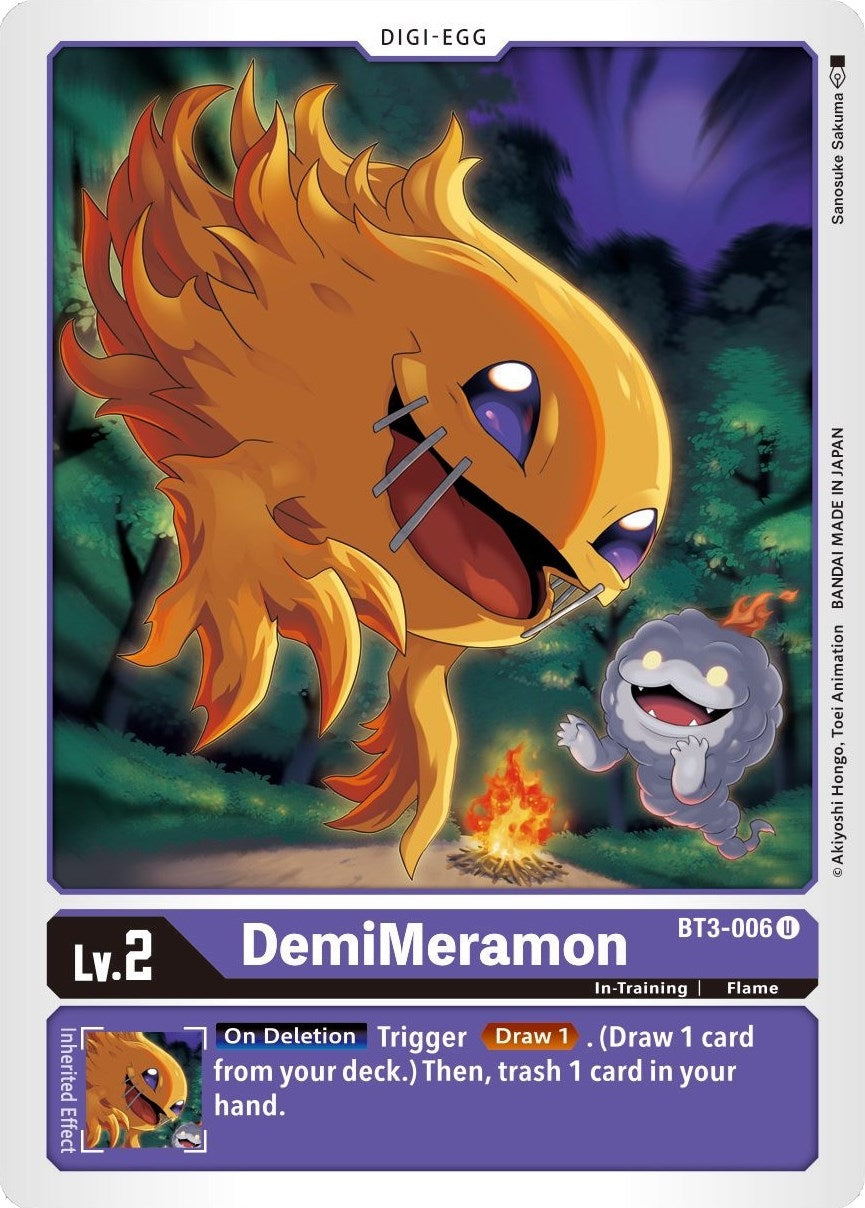DemiMeramon (3006) [BT01-03] - Digimon Card Game Single