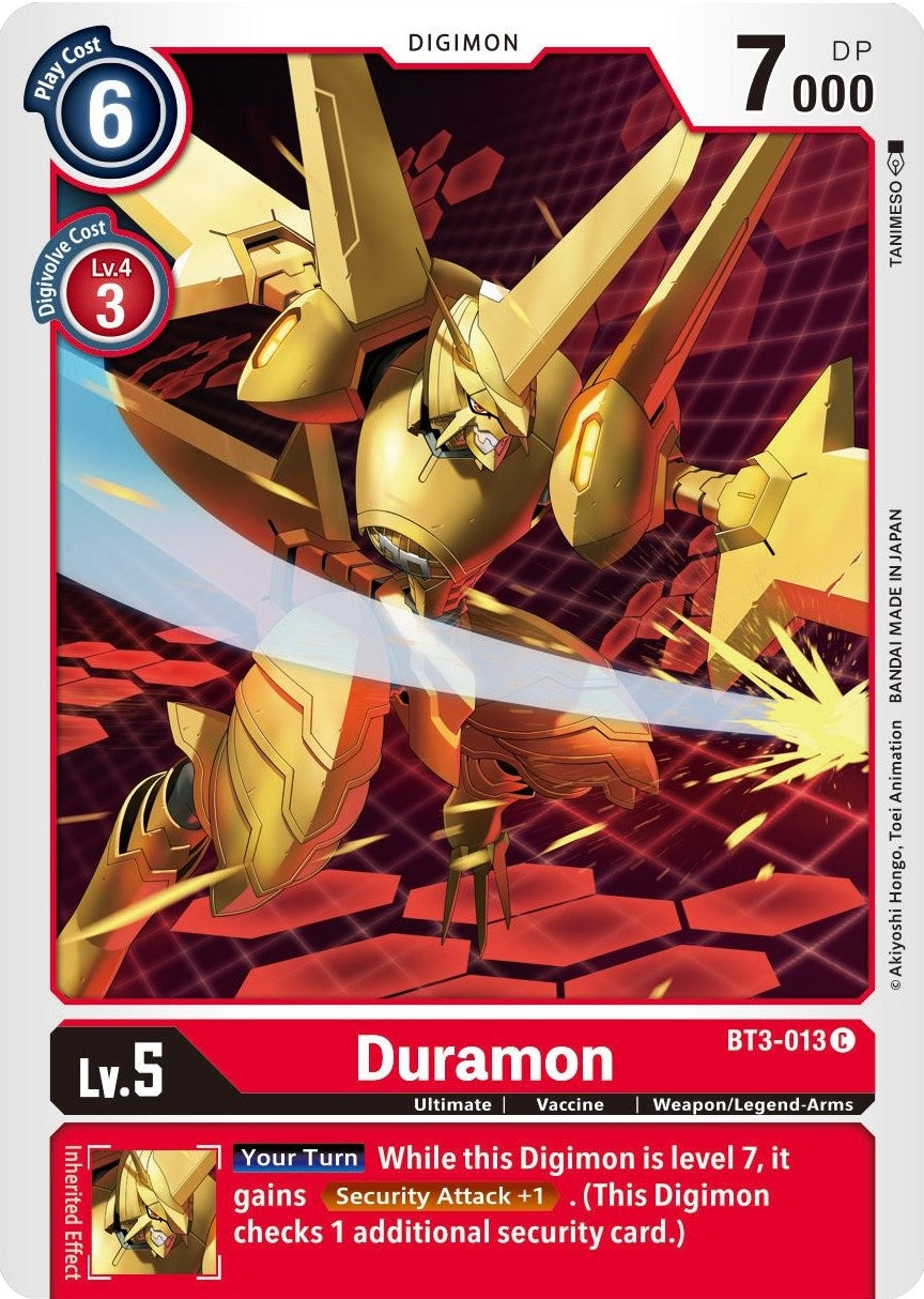 Duramon (3013) [BT01-03] - Digimon Card Game Single