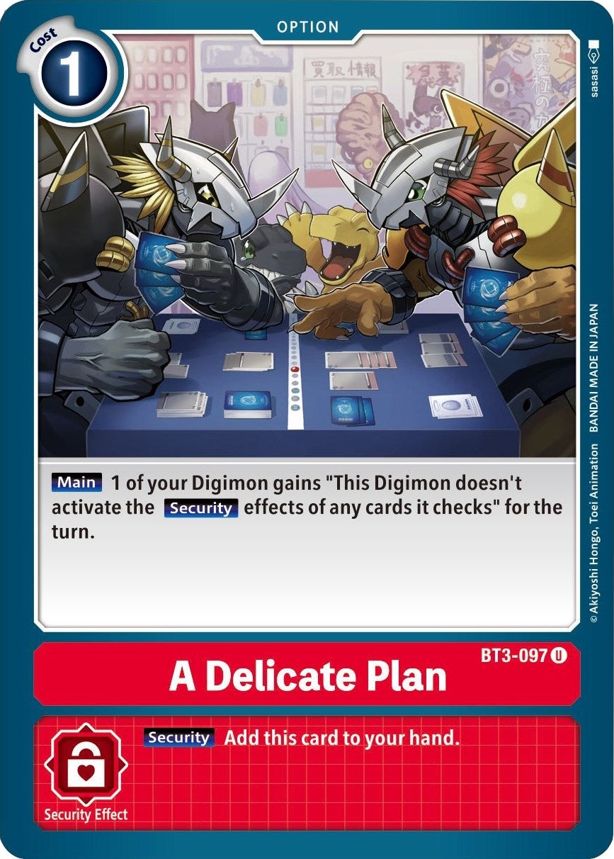 A Delicate Plan (3097) [BT01-03] - Digimon Card Game Single
