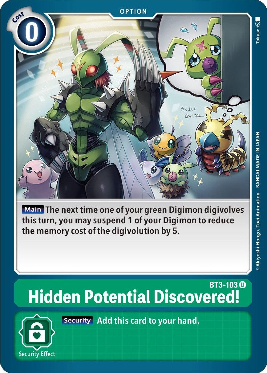Hidden Potential Discovered! (3103) [BT01-03] - Digimon Card Game Single