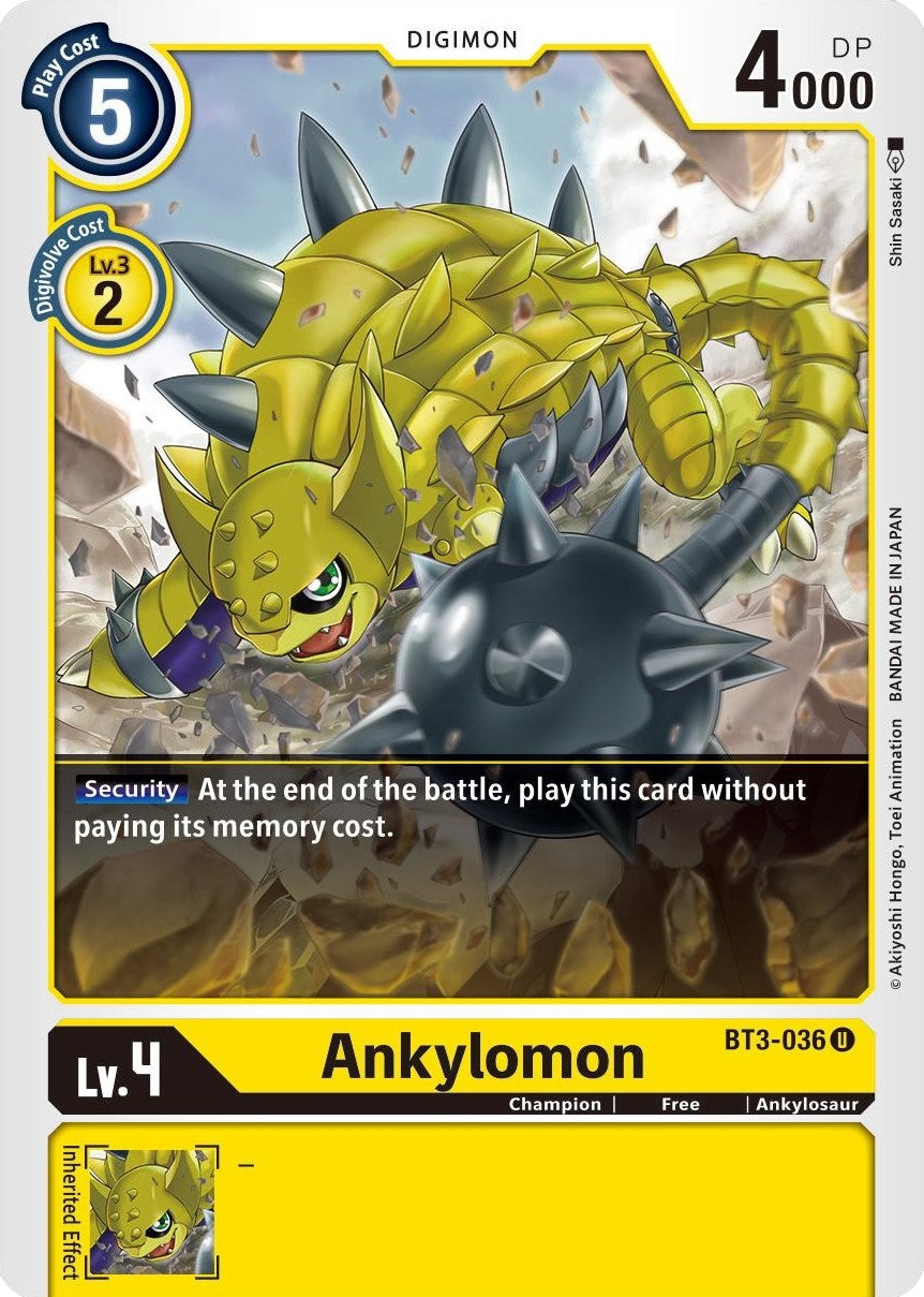 Ankylomon (3036) [BT01-03] - Digimon Card Game Single