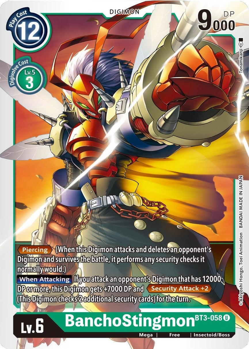 BanchoStingmon (3058) [BT01-03] - Digimon Card Game Single