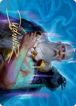 Alrund God of the Cosmos Art Card (Gold-Stamped Signature) (9) [ASKHM] - MTG Single