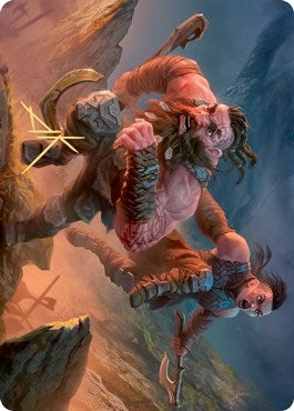 Dwarven Reinforcements Art Card (Gold-Stamped Signature) (33) [ASKHM] - MTG Single