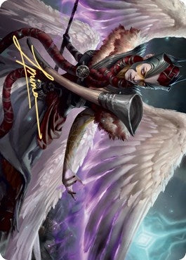 Firja Judge of Valor Art Card (Gold-Stamped Signature) (56) [ASKHM] - MTG Single