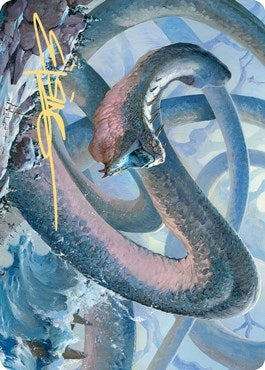 Koma Cosmos Serpent Art Card (60/81) (Gold-Stamped Signature) (60) [ASKHM] - MTG Single