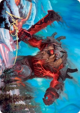 Quakebringer Art Card (Gold-Stamped Signature) (37) [ASKHM] - MTG Single