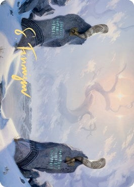 Snow-Covered Plains (74/81) Art Card (Gold-Stamped Signature) (74) [ASKHM] - MTG Single