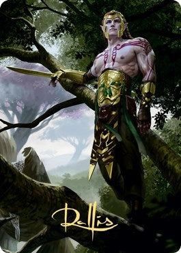 Tyvar Kell Art Card (Gold-Stamped Signature) (53) [ASKHM] - MTG Single