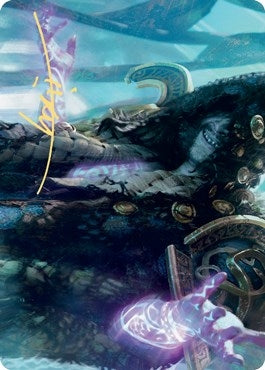 Valki God of Lies Art Card (Gold-Stamped Signature) (28) [ASKHM] - MTG Single