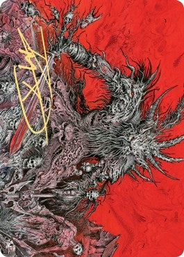 Varragoth Bloodsky Sire Art Card (Gold-Stamped Signature) (78) [ASKHM] - MTG Single