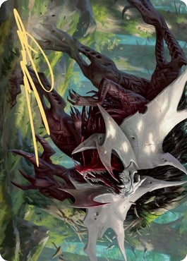 Vorinclex Monstrous Raider Art Card (54/81) (Gold-Stamped Signature) (54) [ASKHM] - MTG Single