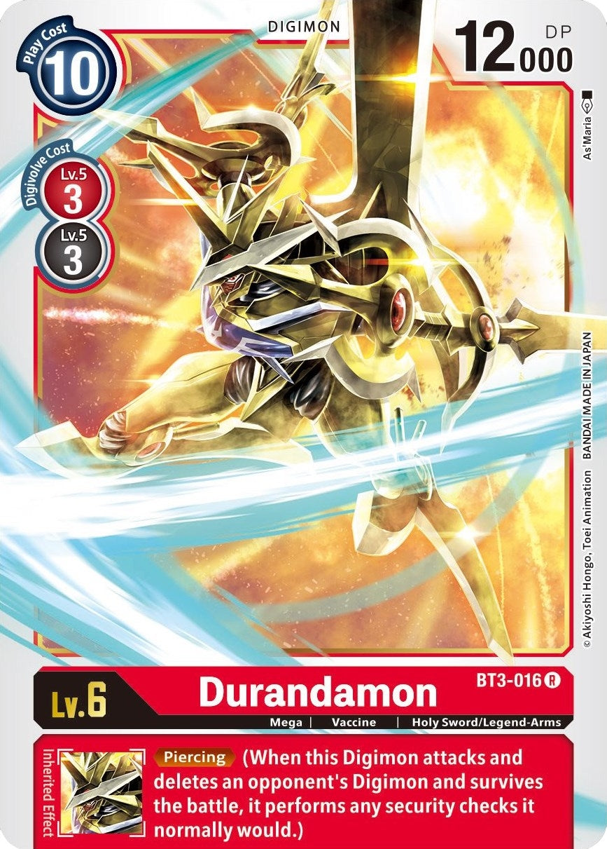 Durandamon (3016) [BT01-03] - Digimon Card Game Single