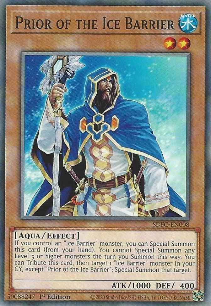 Prior of the Ice Barrier (8) (SDFC) - YuGiOh Single