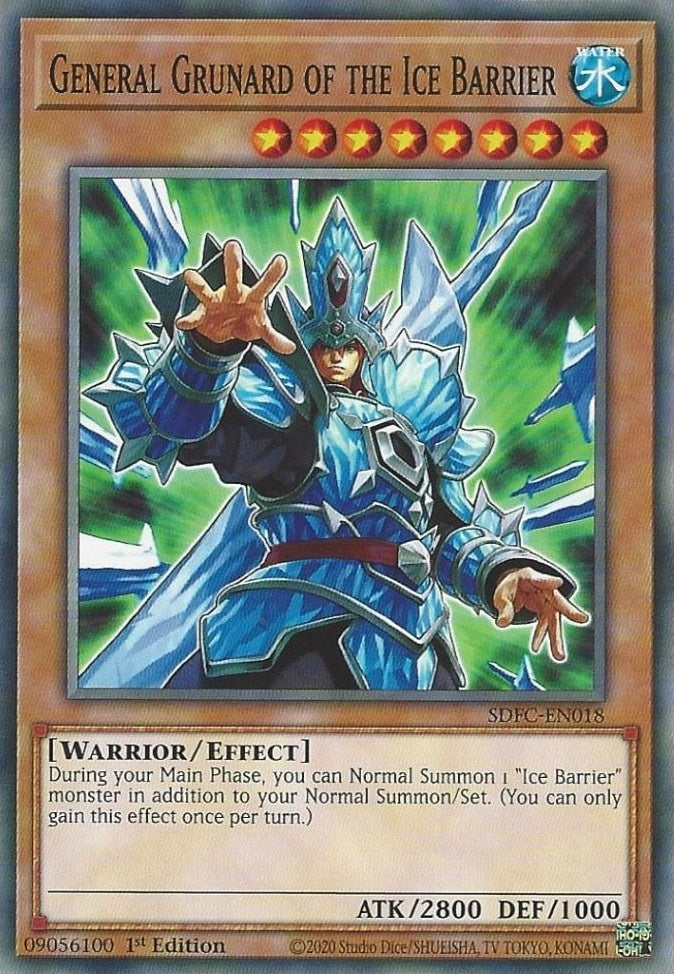 General Grunard of the Ice Barrier (18) (SDFC) - YuGiOh Single